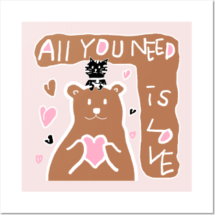 all you need is love Posters and Art